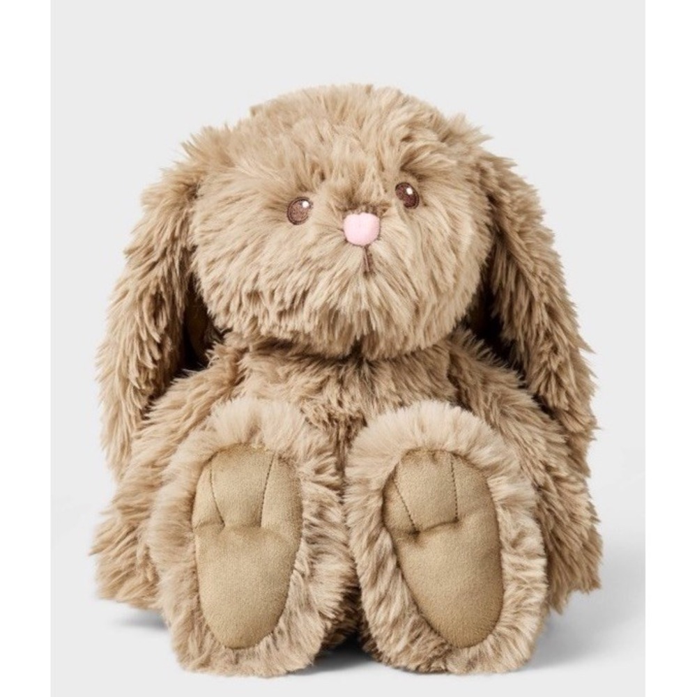 GiggleScape Plush Bunny Rabbit Kids 11" Brown NWT Soft Shaggy Floppy Ear‎ Lovey